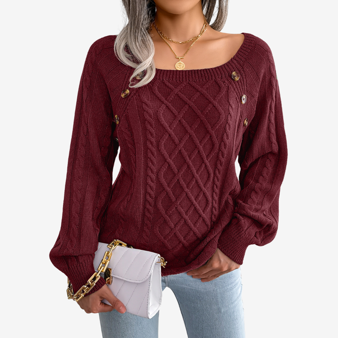 Meli™ Button Detail Sweater
