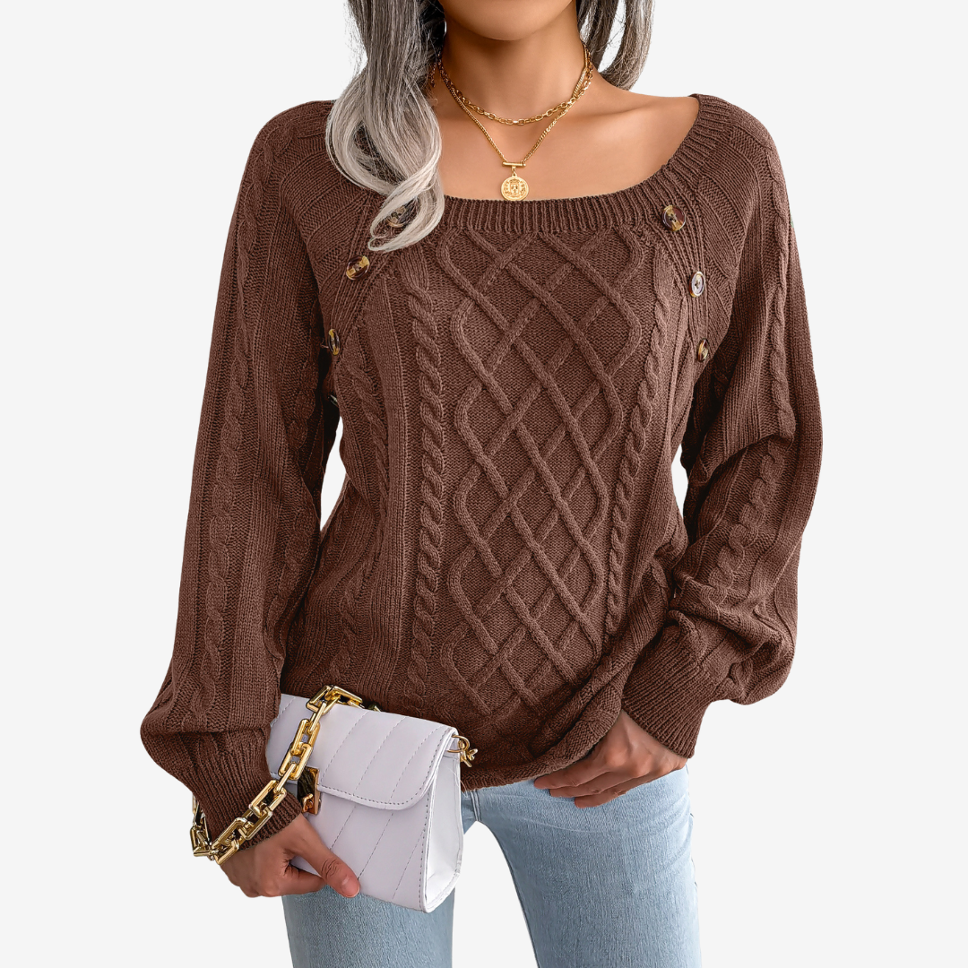 Meli™ Button Detail Sweater