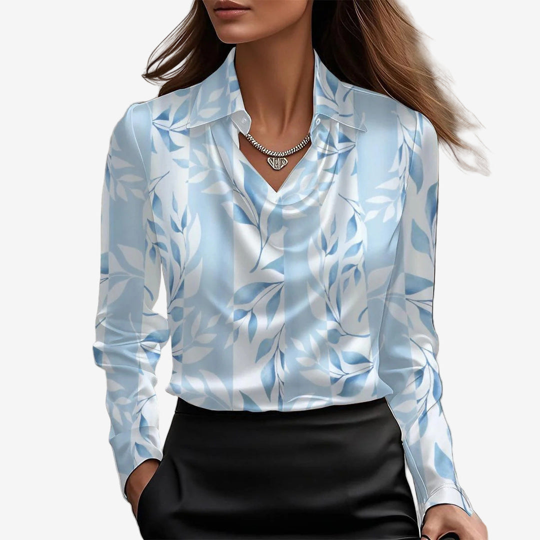 Elira™ Cowl Neck Blouse