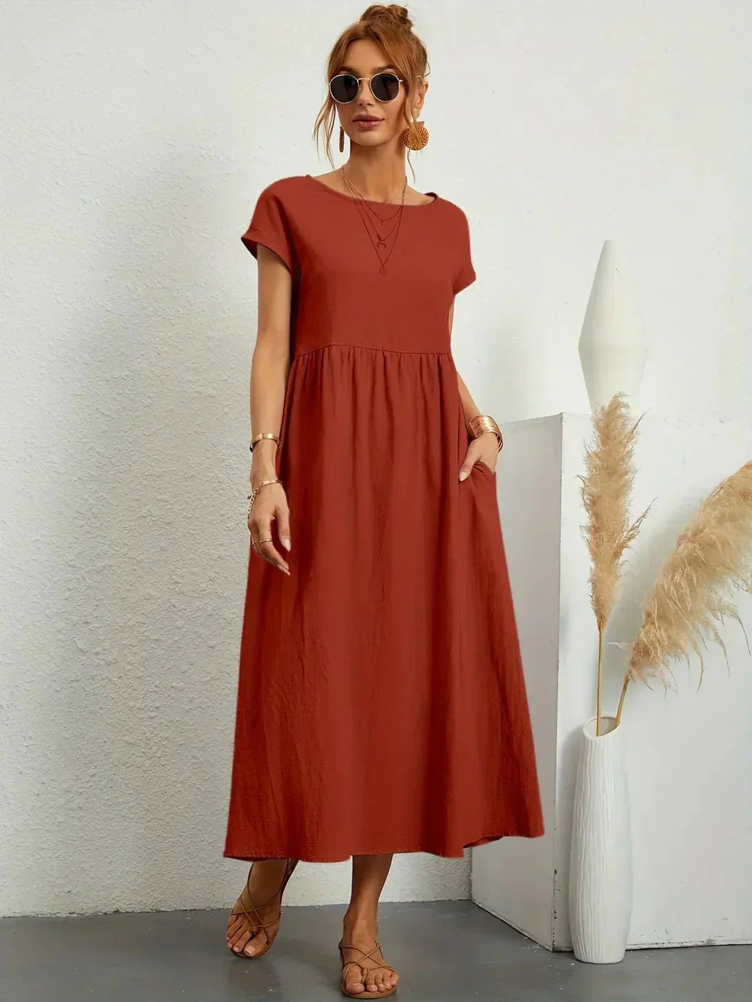 Gabrielle™ — Flowing Midi Dress