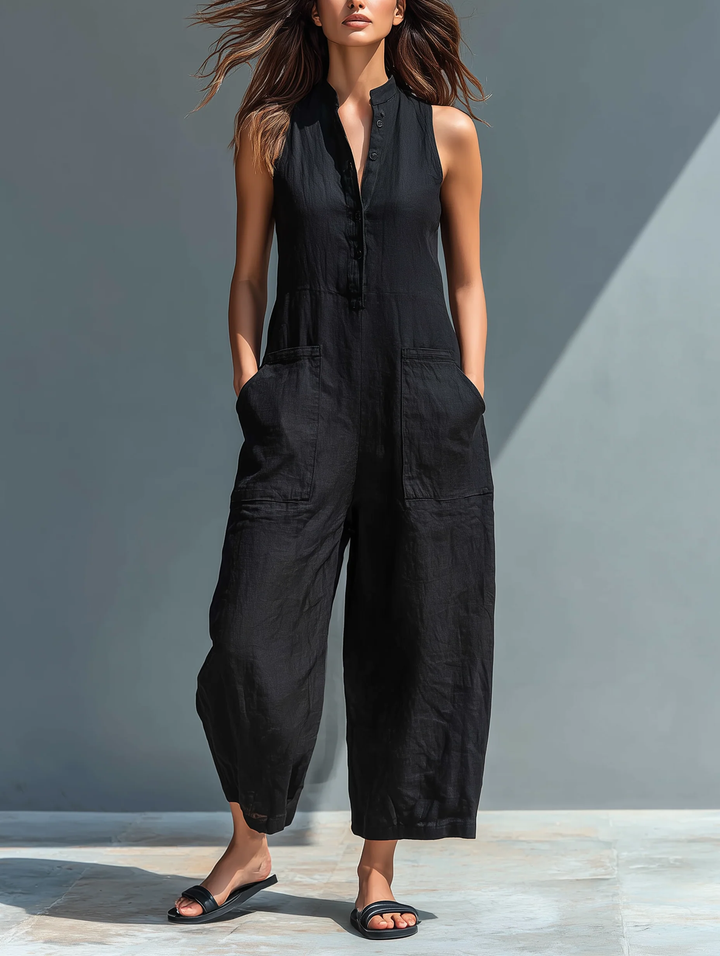 M&H | Mandarin Collar Jumpsuit