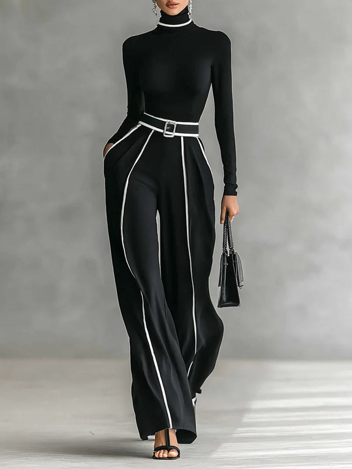 M&H | Two-Piece Set with Contrasting Trim