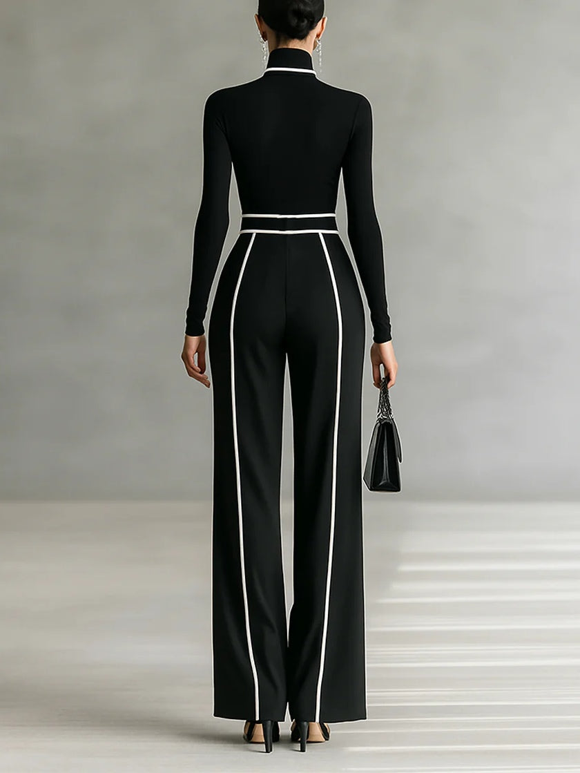M&H | Two-Piece Set with Contrasting Trim