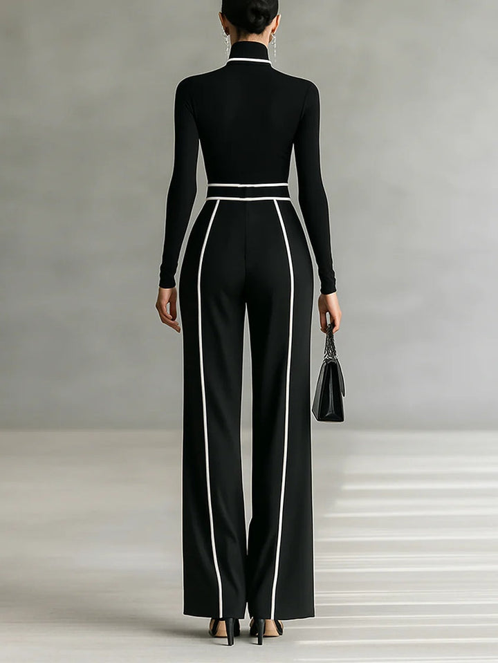 M&H | Two-Piece Set with Contrasting Trim