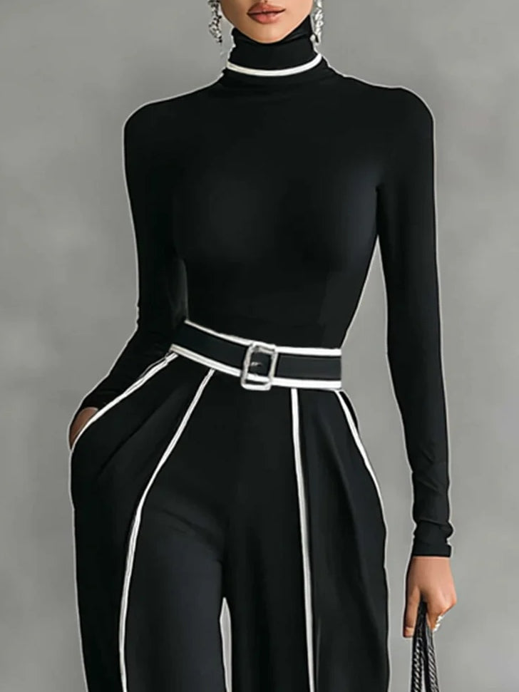 M&H | Two-Piece Set with Contrasting Trim
