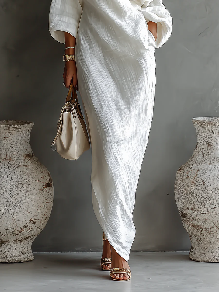 M&H | One-Shoulder Maxi Dress