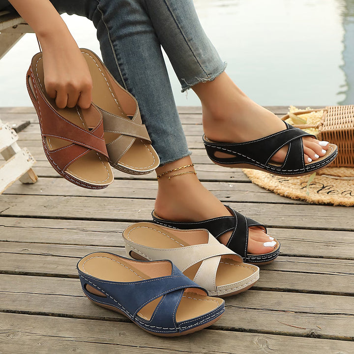 Judith - Orthopedic Slip-On Wedge Sandals